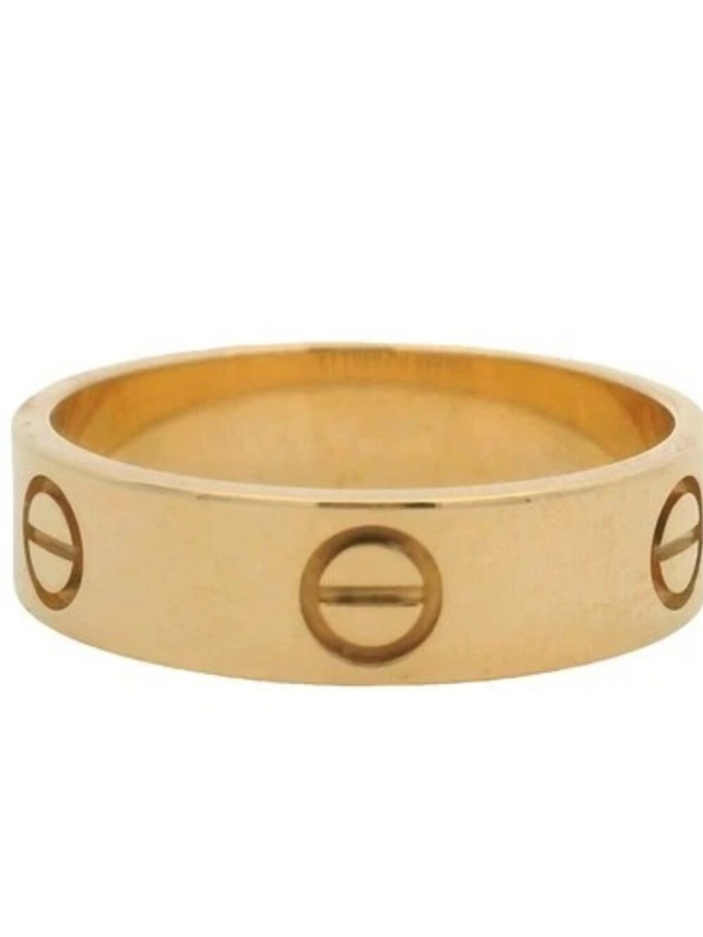 Cartier Solid 18kt Yellow Gold Classic Model LOVE Screw Band Ring Size 9 59